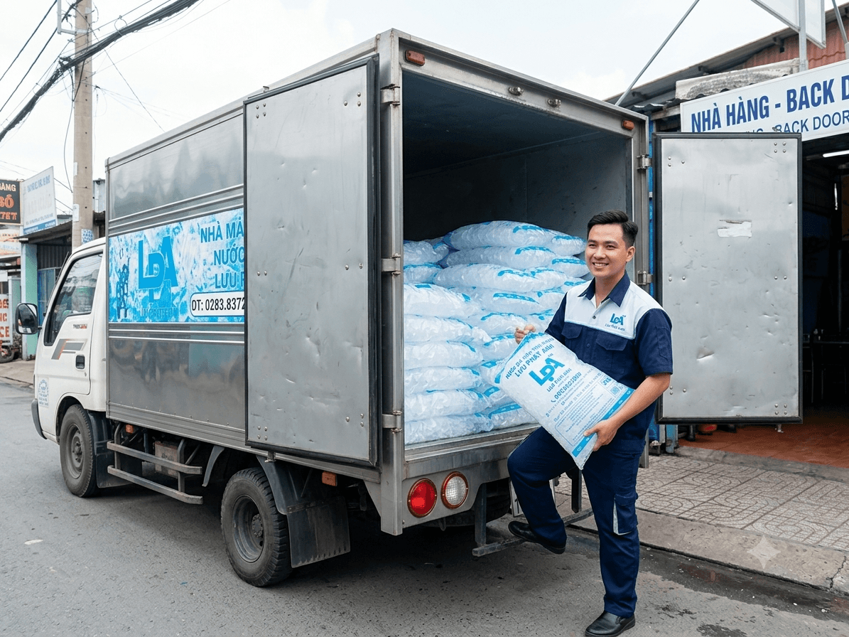 Nước đá viên LPA pha chế đồ uống